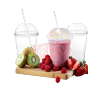 330ml Juice Cup w/ D/Lid-Clear-LC