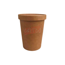 36oz Kraft Paper Tub w/Paper Lid