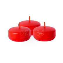 2x1.2 Inch Floating Candle-Red-Large
