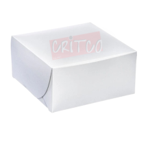 8x8x4 inch Cake Box-White