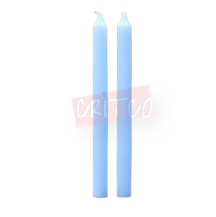 1x12 Inch Straight Dinner Candle-Lt Blue