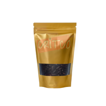 (10X15)cm Window Zip Lock Pouch-Gold