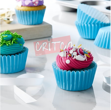 9cm Cup Cake Liners-Light Blue (Pack of 100pcs)