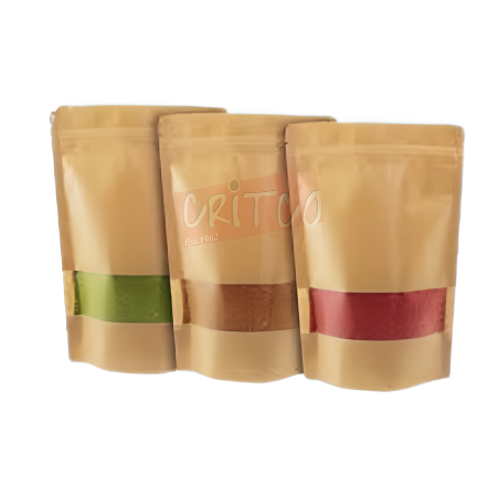 (23X33)cm Window Zip Lock Pouch-Kraft