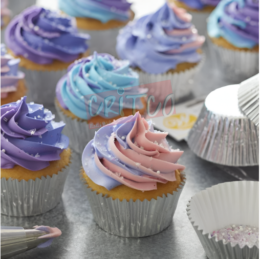 9cm Cup Cake Liners-Silver (Pack of 100pcs)