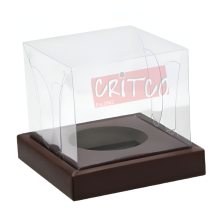 Single Cup Cake Box-Clear Brown Base (𝐩𝐫𝐞 𝐨𝐫𝐝𝐞𝐫𝐬 𝐨𝐧𝐥𝐲!)