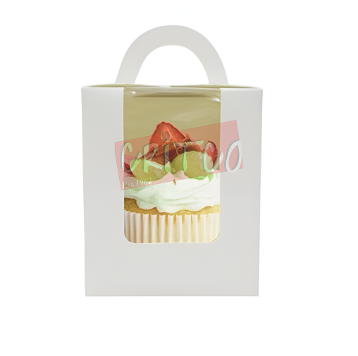 Single Cup Cake Box With Handle