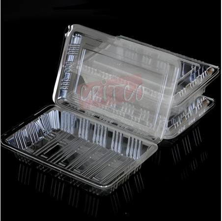 (6X3.5X1.5) inch Sushi Box-Clear-Rect