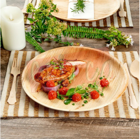 8 inch Kolapath plate-RND(Areca Leaf Plate)