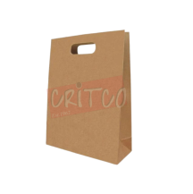 9.5x5.5x2.8inch Square Bottom Bag with Die Cut