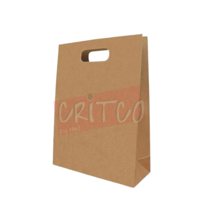9.5x5.5x2.8inch Square Bottom Bag with Die Cut