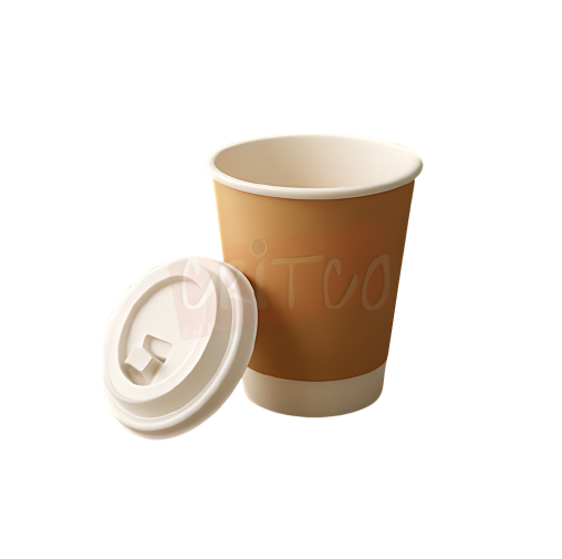 12oz Double Wall Kraft Paper Cup With...