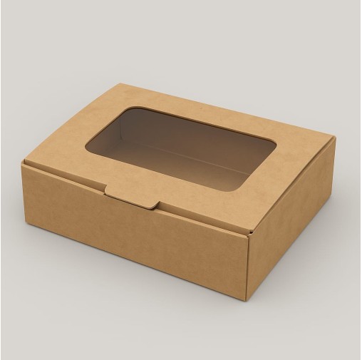 6pcs Brownie Box With Window Corrugated