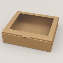 16pcs Brownie Box With Window Corrugated