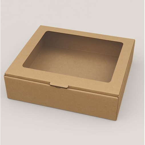 16pcs Brownie Box With Window Corrugated