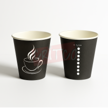 TK- 12oz (350ml) Black Print Paper Cup without lid