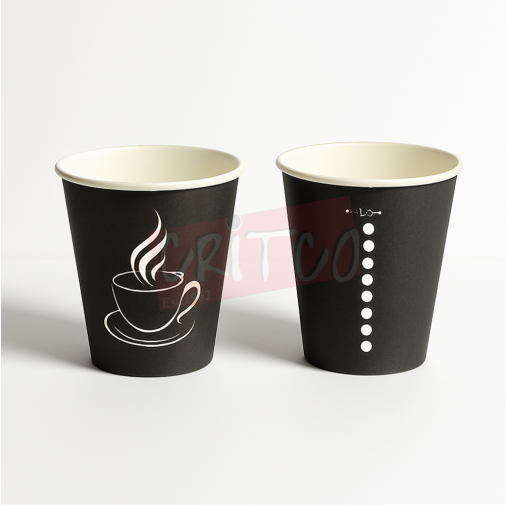 TK- 12oz (350ml) Black Print Paper Cup without lid