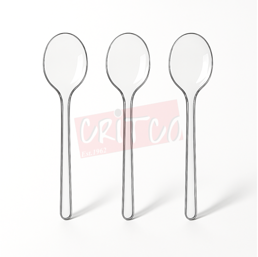 TK- 5inch Dessert spoon clear Large