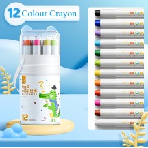 12 Colour Silky Crayon Set For Kids