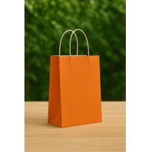 10.5x8x3.5inch Orange Gift Bag