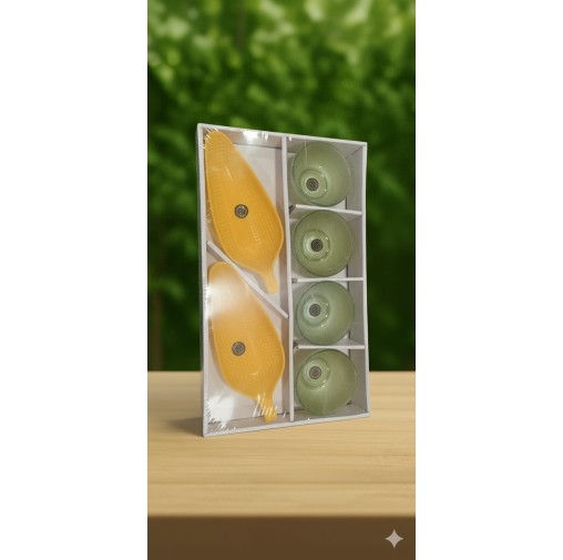 Glass Gift Hamper Set  (4 bowls with 2 plates)