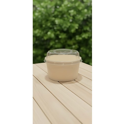 200ml White Paper Tub With Half dome lid (Pack...