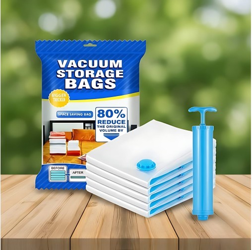 Vacuum Storage Bag Without Pump 80x100cm