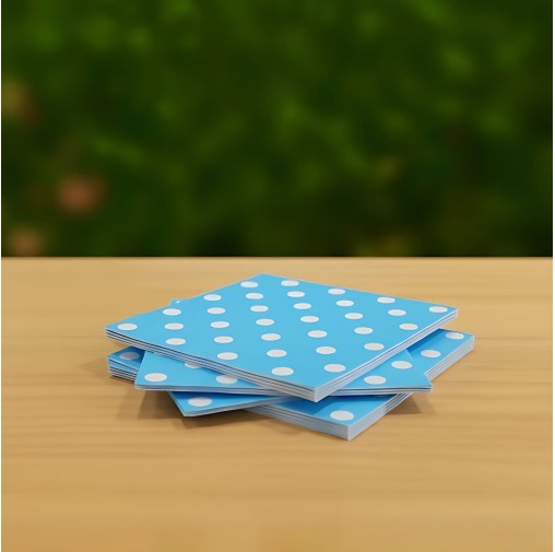 Polka Dot Paper Serviettes Sky Blue (Pack of...