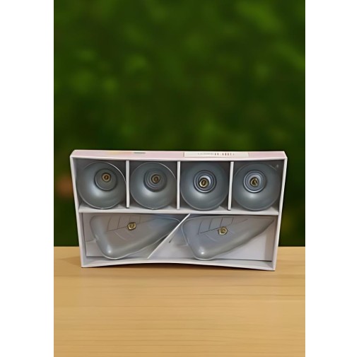 Glass Gift Hamper Set Grey Color (4 bowls with...
