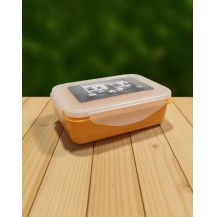 (RC-HT) 700ml Kids Plastic Lunch Box Orange Colour