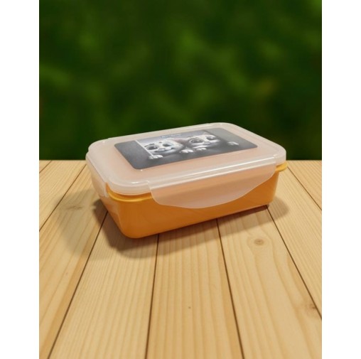 (RC-HT) 700ml Kids Plastic Lunch Box Orange Colour