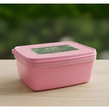 (FT) 750ml 3pack Kids Plastic Lunch Box Pink Colour