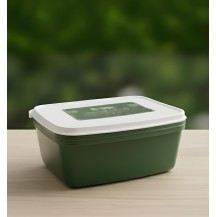 (FT) 1000ml 3pack Kids Plastic Lunch Box Green Colour