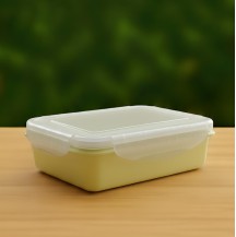 (RC) 700ML Kids Plastic Lunch Box Yellow Colour