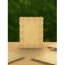 6.5x9inch Paper Mat Rectangle Gold (Pack of 12pcs)