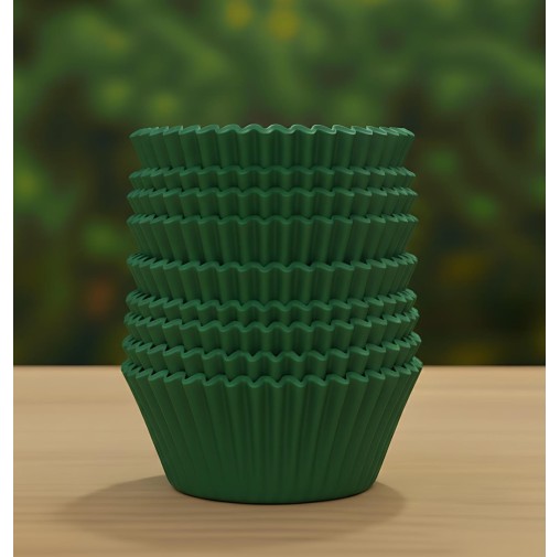 6cm Cup Cake Liners Dark Green (Pack of 100pcs)