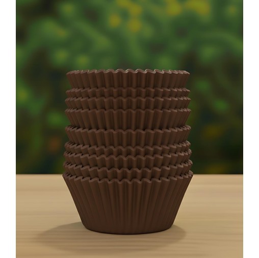6cm Cup Cake Liners Brown (Pack of 100pcs)