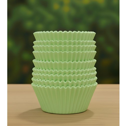 9cm Cup Cake Liners Light Green (Pack of 100pcs)
