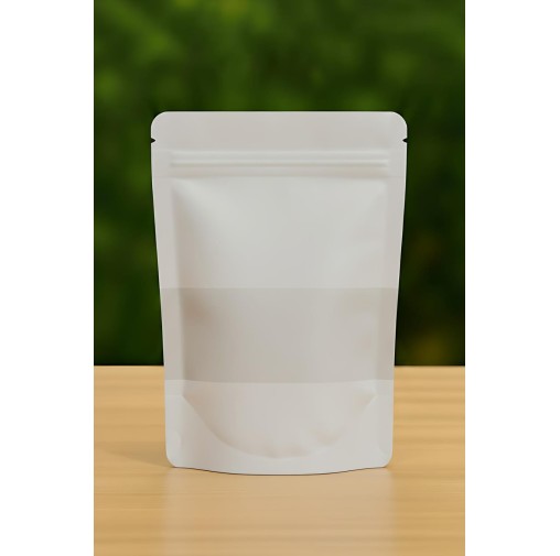 10x15cm Window Ziplock Pouch White (Pack of 5pcs)