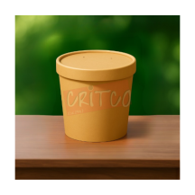 16oz Kraft Paper Soup Tub w/Kraft Lid