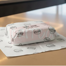 Custom Made Food Grade Wrapping Papers (1 Colour) 20X15inch