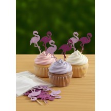 Cup cake toppers- Flamingo (12pcs pack)