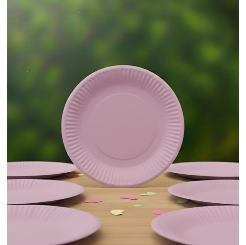 7inch Pastel Purple Paper Plate (Pack of 10pcs)