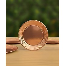 7inch Metalic Rose Gold Paper Plate (Pack of 10pcs)