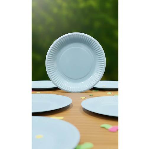 9inch pastel blue Paper Plate (Pack of 10pcs)