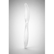 190mm Plastic Butter Knife Clear