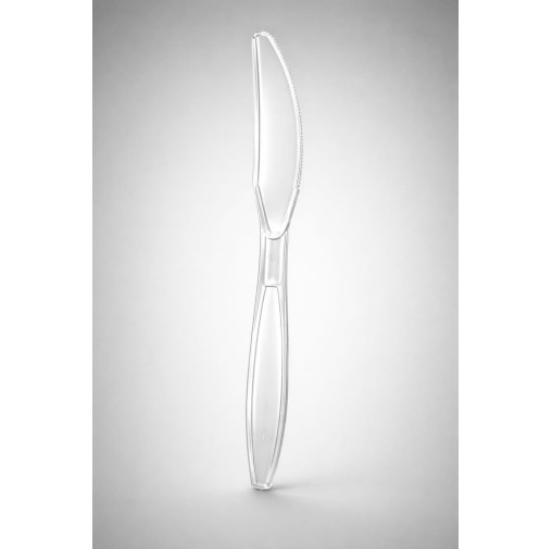 190mm Plastic Butter Knife Clear