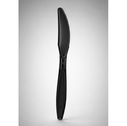 190mm Plastic Butter Knife Black
