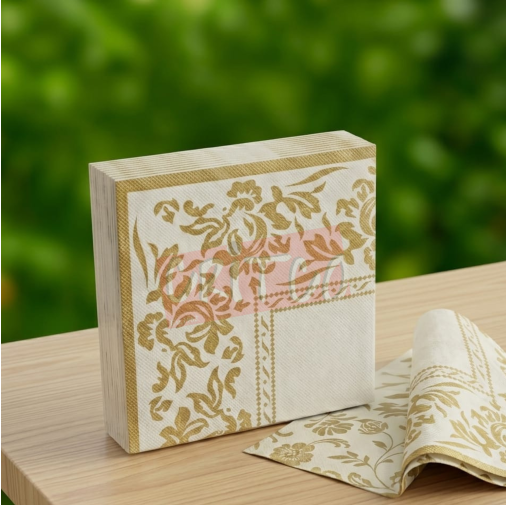 Paper serviette Napkin Gold (pack of 20sheets)