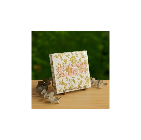 Paper serviette Floral Gold  (Pack of 20sheets)